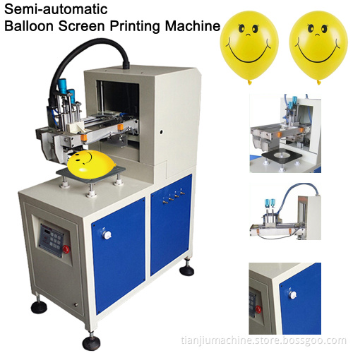 Semi-automatic Single Color Balloon Screen Printing Machine